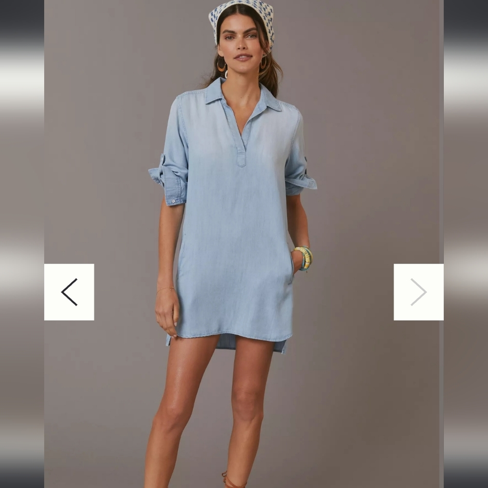 Cloth & Stone Blue Swim Coverup Relaxed Fit